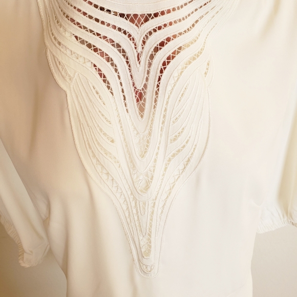 NWT White House Black Market white blouse … - Picture 5 of 6